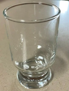 Vintage Eastern Airlines Footed Wine Juice Glass 4 1/2"  Mint New - Picture 1 of 2