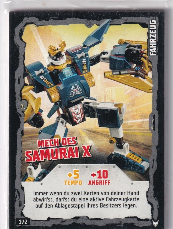 Lego Ninjago Series 3 TCG Collectible Cards No. 172 Mech of Samurai X - Image 1 of 1