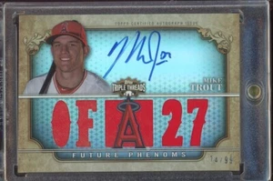 2013 Topps Triple Threads Future Phenoms Relic Auto #101 Mike Trout 74/99 - Picture 1 of 2