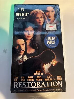 Restoration VHS 1996 Robert Downey Jr Ryan Neill Meg Ryan Brand New Vintage  - Image 1 of 2