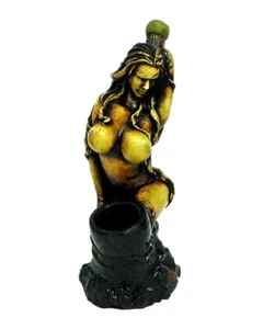 Bustosa Sexy Niña Hecha a Mano Tabaco Fumar Pipa de Mano Arte Erótico Desnuda Mujer Adulto - Imagen 1 de 1