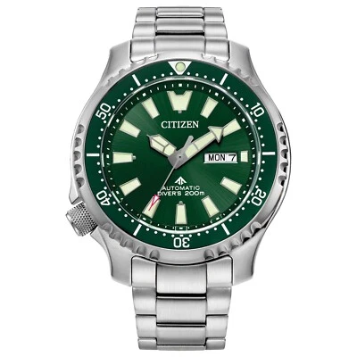 Citizen Automatic Men's Promaster Dive Calendar Silver Watch 44MM NY0151-59X - Image 1 of 4