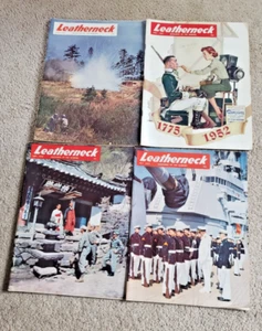 Lot of 4 Leatherneck Magazine Issues - August, September, October, November 1952 - Picture 1 of 1