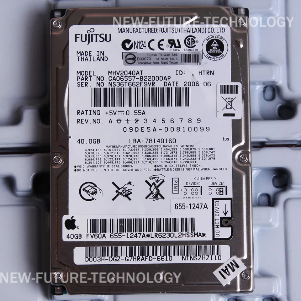 tested FUJITSU 40 GB 2.5" 4200 RPM IDE MHV2040AT Hard Disk Drive HDD Laptop 2 MB - Image 1 of 2