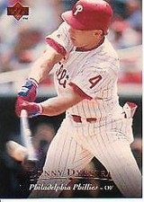 1995 Upper Deck Philadelphia Phillies Baseball Card #140 Lenny Dykstra