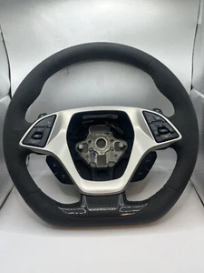 2016-2017 C7 Corvette Genuine GM Competition Suede Steering Wheel 84805001 - Picture 1 of 4