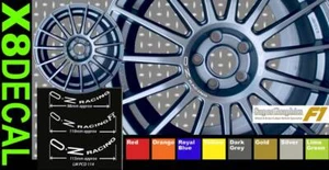 Adesivo decalcomania ruota centrale adatto a Super Turismo LM OZ Racing PCD114 17" X8 115mm - Foto 1 di 1