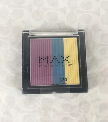 NEW Max Factor Eyeshadow Trio Compact #330 African Violet - Use Wet or Dry - Image 1 of 2