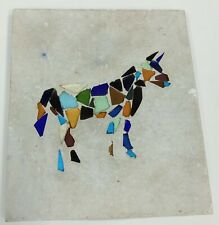 STAINED GLASS HORSE MOSAIC WALL ART