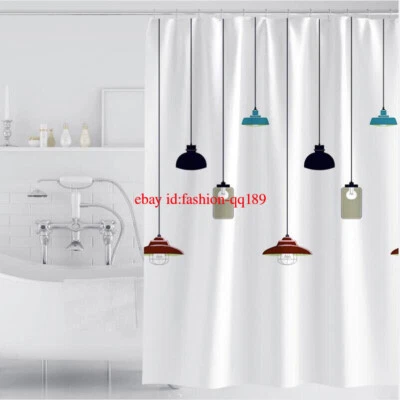 Duschvorhang Textil Badewannenvorhang Wannenvorhang Breite 80-300cm mit Ringe - Bild 1 von 4