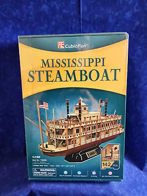 CubicFun 3D Puzzle Vessel Ship Steamboat Models Building Kit T4026h NEW SEALED - Image 1 of 2