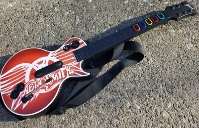 Xbox 360 Aerosmith Les Paul Guitar Hero Red Octane Wireless Controller 95339.805 - Image 1 of 4