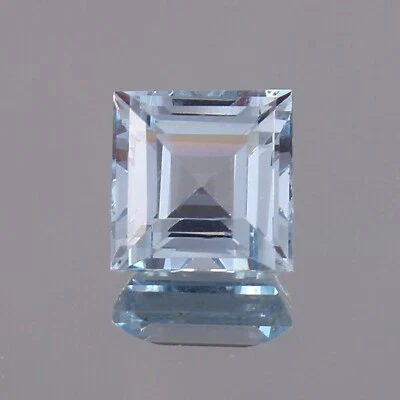 Piedra preciosa suelta de corte cuadrado azul cielo impecable natural grado AAA 12x12MM Foto 1 de 4