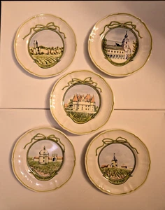 Dom Perignon Wüstenteller Longchamp Frankreich Weinberg Schloss Untertasse 6,25"" Menge 5 - Bild 1 von 8