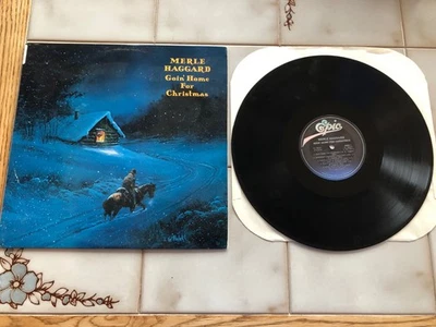 MERLE HAGGARD~Goin' Home for Christmas~LP~EPIC~LABEL~STEREO~NM~VINYL - Image 1 of 2