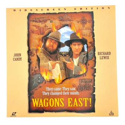 Home Video Laserdisc LD Wagons East Rare Collectible Western Comedy - Image 1 of 4