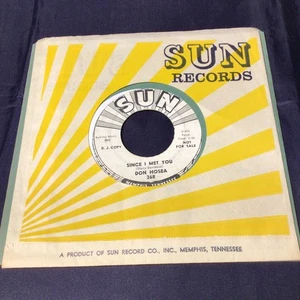 45 RPM "SINCE i MET YOU/UH HUH UNH" DON HOSEA PROMO 1961 - Picture 1 of 4