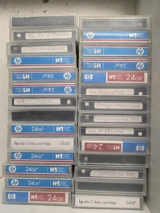 28 pièces Streamer Tape HP 24 Go DDS-3 - Photo 1/1