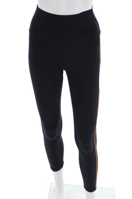 Leggings al tobillo Splits 59 para mujer tiro alto a rayas azul marino marrón talla XS Foto 1 de 4