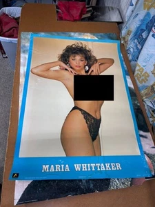 #417 Vintage Poster 35x24.5 1987 Sexy Brunette Topless Maria whittaker Anabas UK - Picture 1 of 8