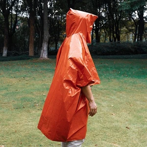 Blanket Raincoat Men and Women Hiking Poncho Waterproof Outdoor - Picture 1 of 12