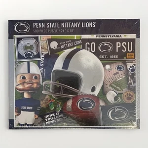 You the Fan! NCAA Penn State Nittany Lions Throwback 500pc 24x18 Puzzle / NEW - Picture 1 of 4