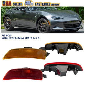 2/4X Lens Front / Rear Side Marker Lights For 2016-2022 Mazda MX-5 Miata Housing - Bild 1 von 57