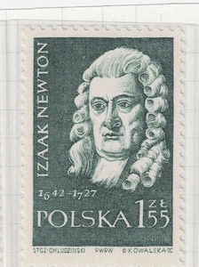 Polonia Famoso científico Isaak Newton sello 1976 MNH PL - Imagen 1 de 1