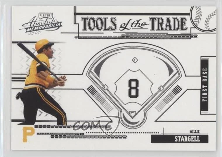 2005 Playoff Absolute Memorabilia Tools of the Trade Black Willie Stargell HOF - Image 1 of 2