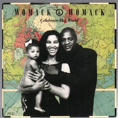 Womack and Womack Celebrate the World 7" vinyl UK 4th and Broadway 1988 Remix b - Image 1 of 2