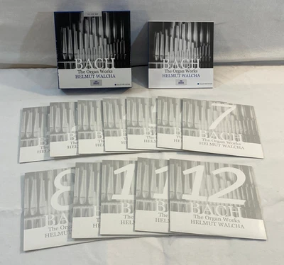 Bach The Organ Works Helmut Walcha 12 CD Set Collector Edition 2001 (NM) Foto 1 de 4