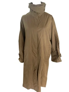 Zara Oversized Trench Coat Brown, Pockets, Adjustable Collar Sz S - Picture 1 of 7