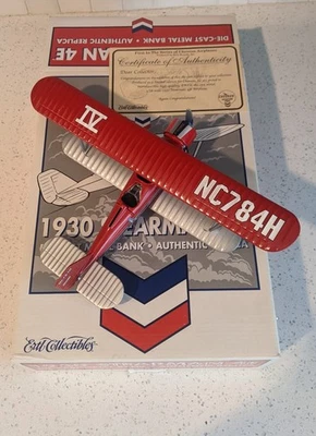 Avión de metal fundido a presión Starman 4E 1930 🛩️ banco coleccionables Chevron🛩 rojo nuevo en caja Foto 1 de 4