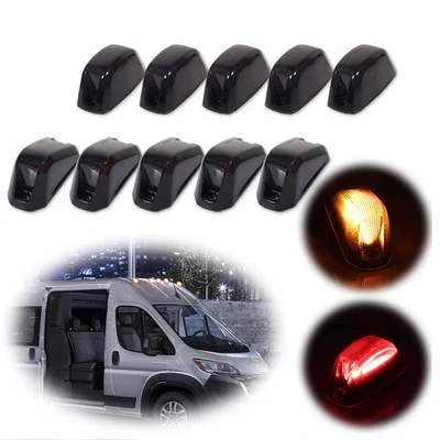 Smoked Lens Top Clearance Marker Lights LED Lamps For 14-23 Ram ProMaster 1500.. - Image 1 of 4
