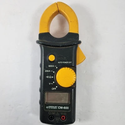 Pinza amperimétrica Greenlee CM-600, 600a, 600V, CA Foto 1 de 4