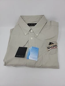 De colección Dunbrooke Para Hombres Grande Beige Manga Larga Con Botones Killians Rojo Irlandés - Imagen 1 de 5
