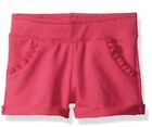 NEW Hanes Little Girls' Ruffle Pocket Short Amaranth Pink Fushia XS