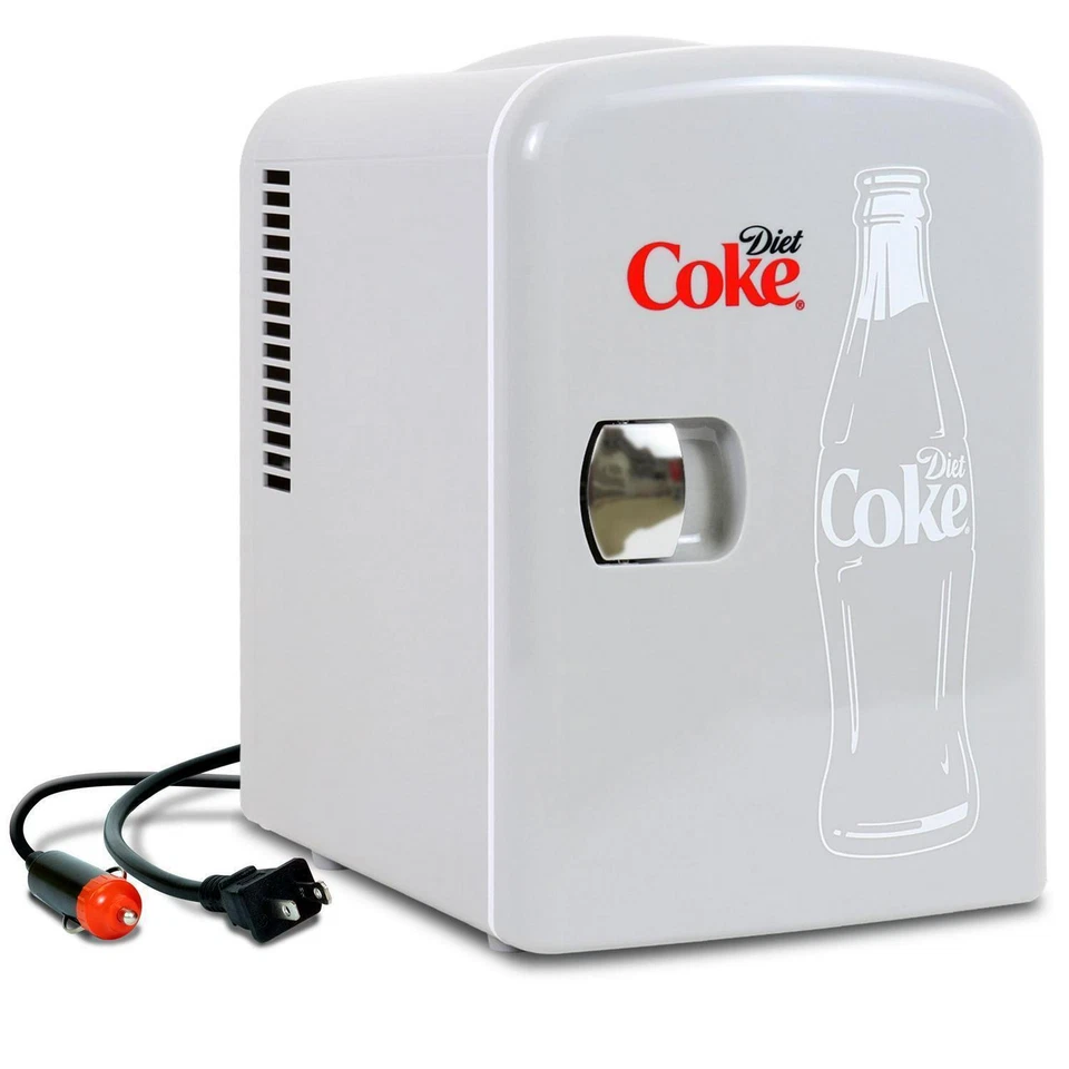 KOOLATRON DIET COKE THERMOELECTRIC MINI COOLER HOLDS 6 CANS DC04-B