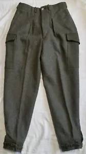 Pantalones cargo de lana gris suecos militares suecos vintage nuevos como nuevos de colección años 40/Segunda Guerra Mundial fríos - Imagen 1 de 7