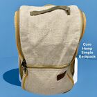 Core Hemp Handmade Natural Pure Hemp Unisex Simple Large School Backpack