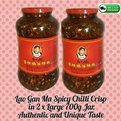 Lao Gan Ma Spicy Chilli Crisp 2 Large Jars 2x700g,  Authentic And Unique Taste • 49.85$