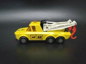 Matchbox Superkings K-6 11 Pick-Up Truck Wrecker Tow AA 1974 Yellow Vintage - Picture 1 of 12