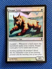 MTG: Magic-steppe Lynx-Zendikar ** English Foil NM ** - Excellent Condition!