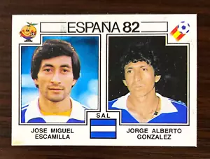 Tarjeta adhesiva de la Copa Mundial Panini novato Magico González 1982 El Salvador - Imagen 1 de 10