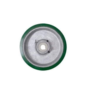 Rueda motriz con llave de hierro fundido con banda de rodadura de polietileno de 4" x 1,5" - Rueda de servicio - Imagen 1 de 5