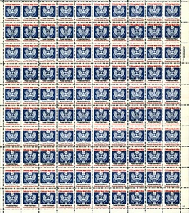 US #O138 14c Official D Rate Full Sheet of 100 MNH (BCV 650 $) - Bild 1 von 2