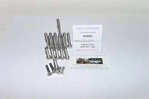 Honda CB100N - Engine Covers Bolts Set - Stainless Steel - Picture 1 of 5