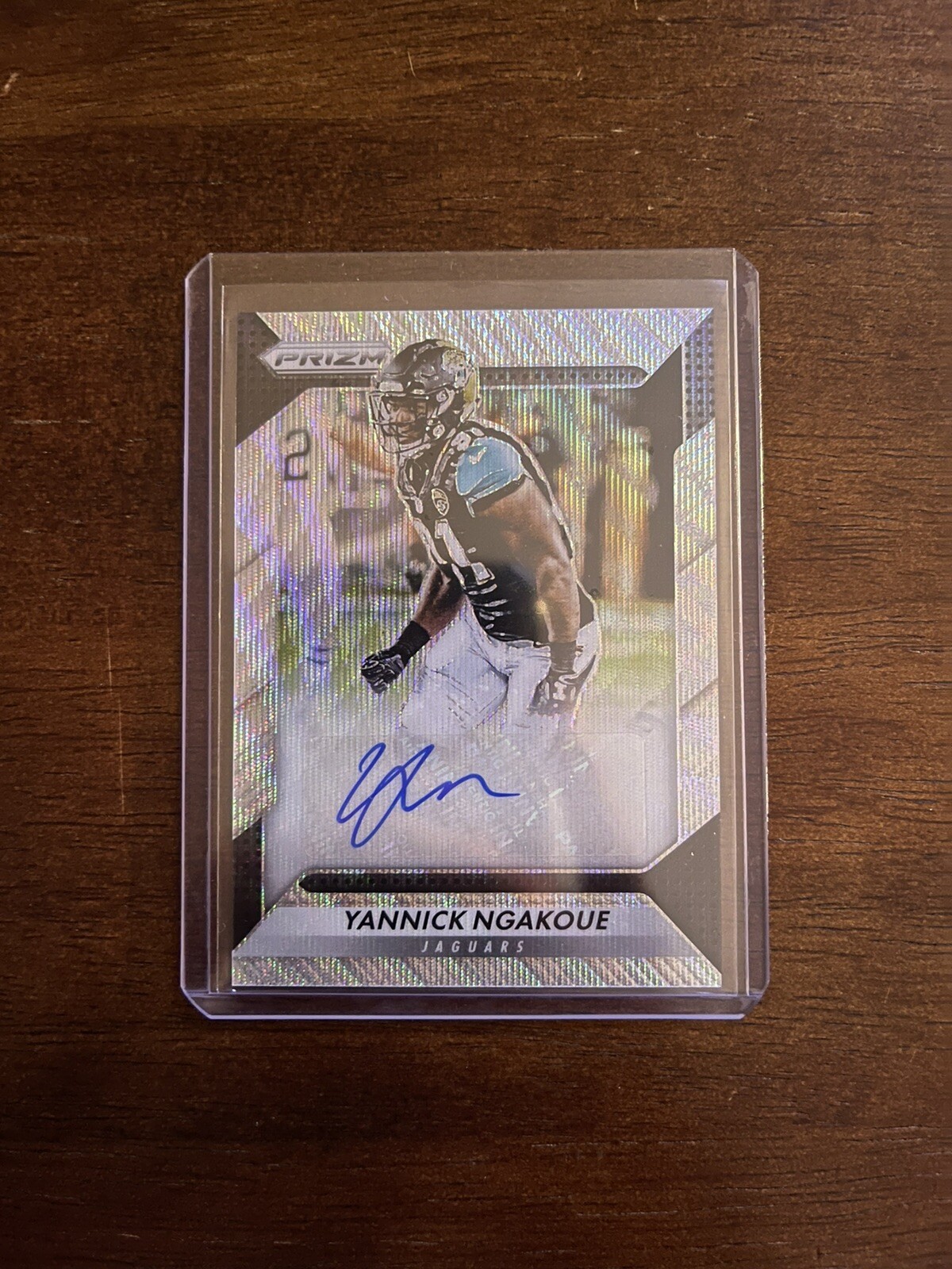 2016 Panini Prizm Yannick Ngakoue ROOKIE BLUE WAVE AUTO #’d 082/149