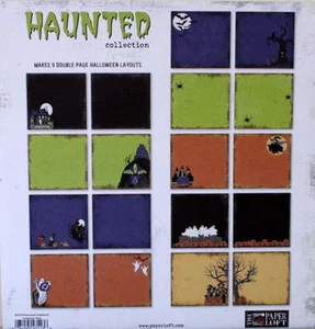 THE PAPER LOFT "HAUNTED" 18(12X12 PAPERS HALLOWEEN SALE HTF SCRAPJACK'S PLACE - Picture 1 of 1