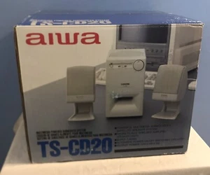 Vintage AIWA TS-CD20 PC Multimedia Powered Subwoofer Speaker System NEW in Box - Picture 1 of 5